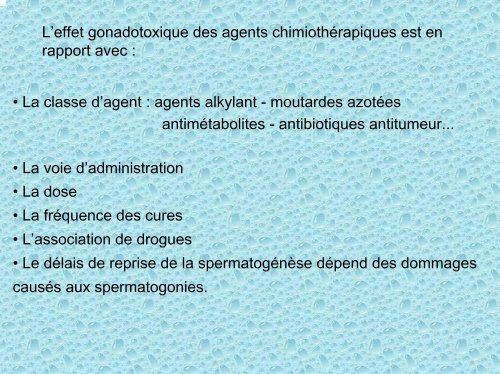 Indications à la cryoconservation des gamètes