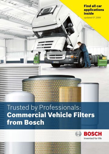 Trusted by Professionals: Commercial Vehicle Filters from Bosch