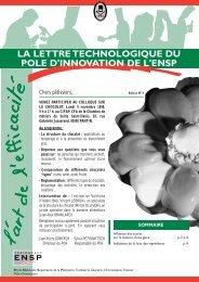 Lettre Technologique n° 6 - septembre 1998 - Patisserie Artisanale