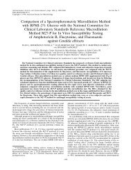 Comparison of a Spectrophotometric Microdilution Method with ...