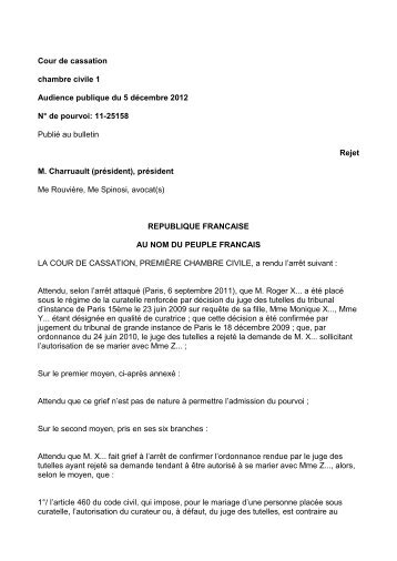 Civ. 1 re , 5 déc. 2012 - DALLOZ Etudiant