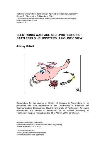 electronic warfare self-protection of battlefield helicopters - Aaltodoc