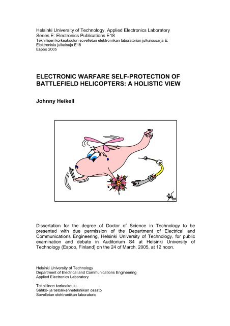 electronic warfare self-protection of battlefield helicopters ...