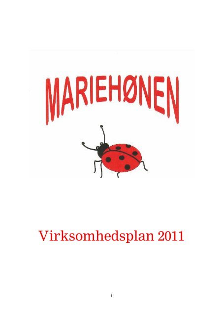 Virksomhedsplan for Mariehønen - Dagtilbud-Aarhus