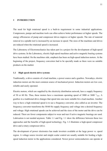 Design and Voltage Supply of High-Speed Induction - Aaltodoc