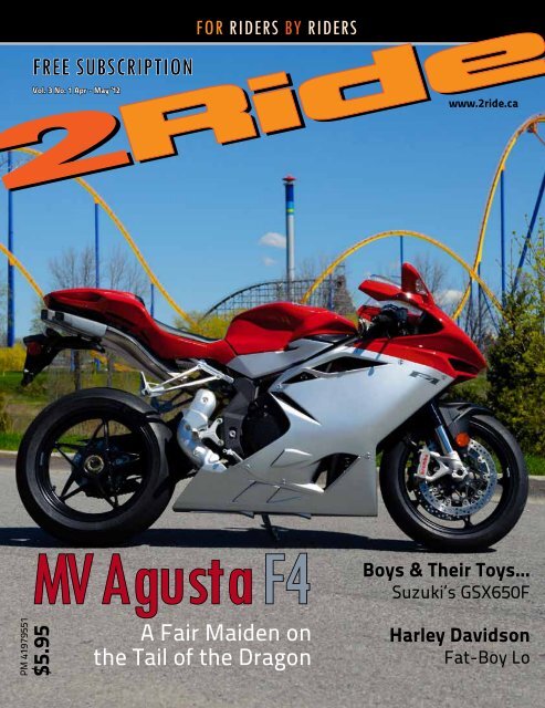 FREE SUBSCRIPTION - 2Ride Motorcycle Magazine
