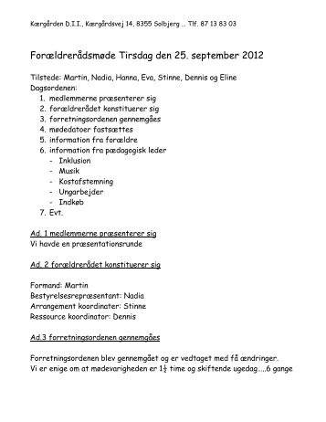 forældrerådsmøde den 25 sep 2012.pdf - Dagtilbud-Aarhus