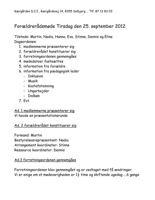forældrerådsmøde den 25 sep 2012.pdf - Dagtilbud-Aarhus