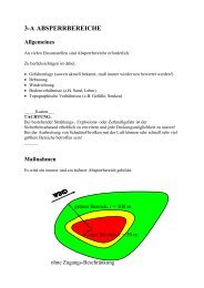 3-A ABSPERRBEREICHE - ABC-Gefahren