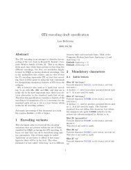 OT1 encoding draft specification