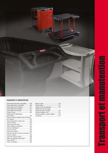 Transport et manutention - Rubbermaid Commercial Products