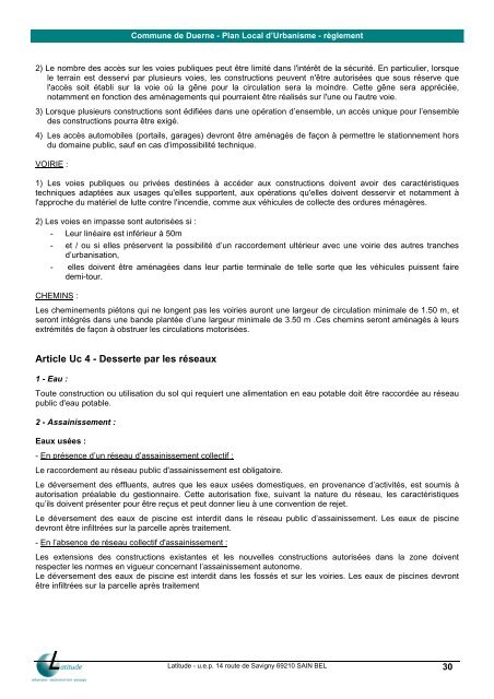 5 règlement PLU Duerne - Commune de Duerne