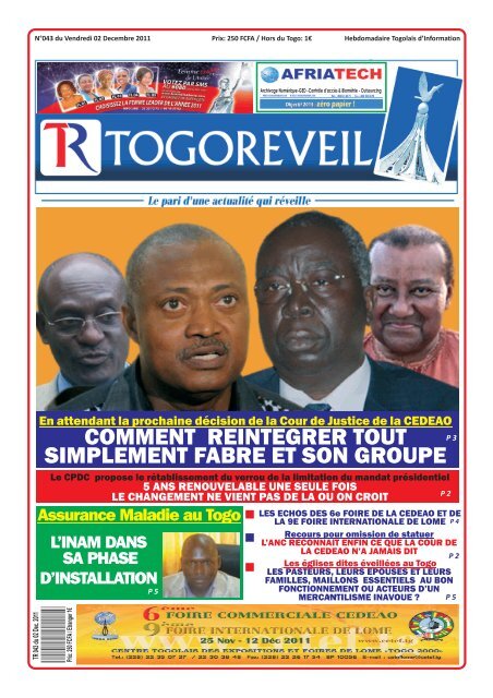 Togo Réveil N°43.pdf - République Togolaise