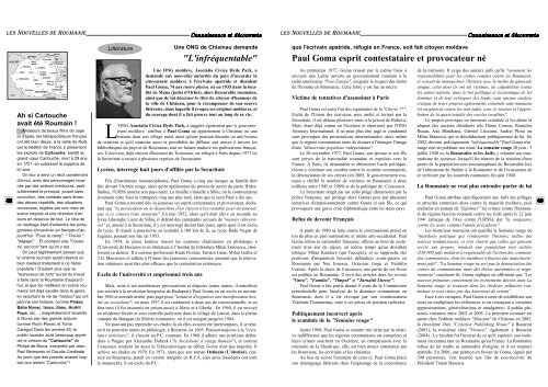 Édition 2010-03-01 (PDF document) - les nouvelles de roumanie