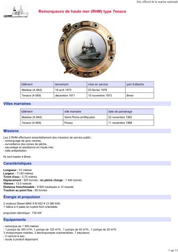 Malabar et Tenace, site officiel de la marine nationale