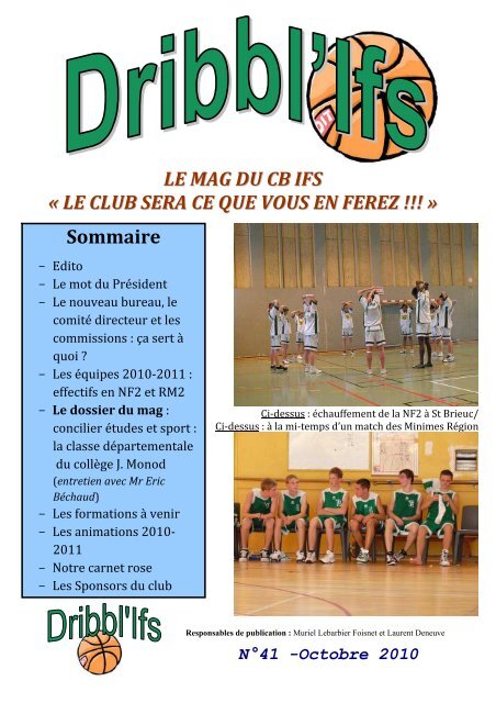 Dribbl'ifs N°41 - Club Basket d'Ifs