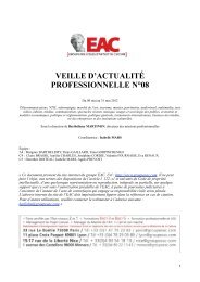 Télécharger la veille n°8 - Groupe EAC