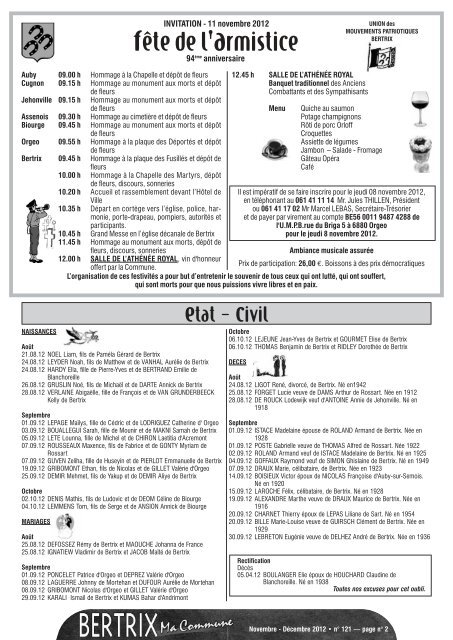 Revue Communale de Bertrix n° 121