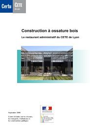 Construction à ossature bois : le restaurant - CETE de Lyon