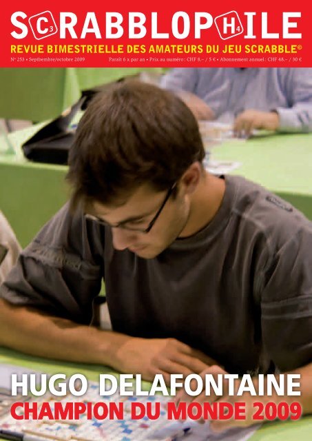 Septembre/Octobre 2009 - Fédération Suisse de Scrabble