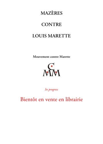 Louis Marette le milicien - Mazères contre Louis Marette