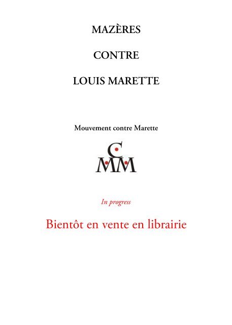 Louis Marette le milicien - Mazères contre Louis Marette