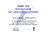 Homologiemodellierung - Applied Bioinformatics Group - Universität ...