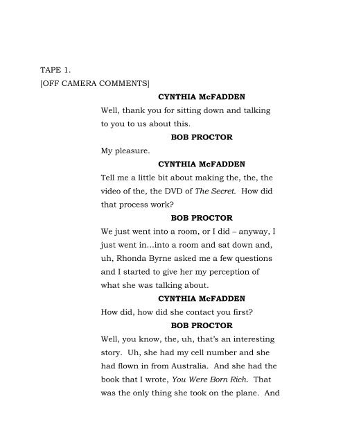 Bob Proctor Abc News