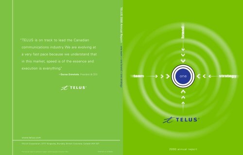 Annual report - About TELUS