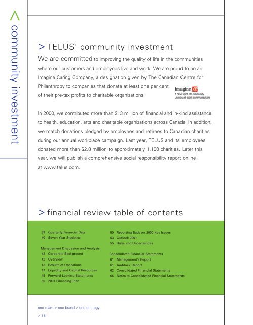 Annual report - About TELUS