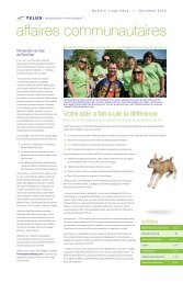 affaires communautaires - About TELUS