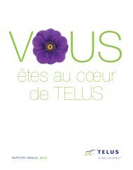 Téléchargez le rapport - About TELUS