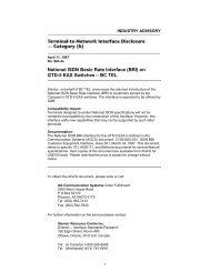 National ISDN Basic Rate Interface (BRI) on GTD-5 ... - About TELUS