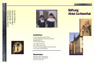 Flyer als pdf - Cistercienserinnen-Abtei Lichtenthal