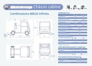 Fiche technique châssis cabine - Garage du 12