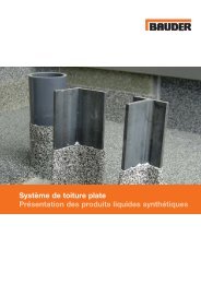 Système de toiture plate Présentation des produits ... - Bauder AG