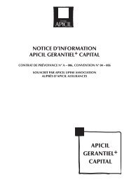 APICIL GERANTIEL+ CAPITAL