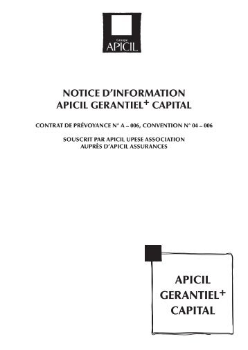 APICIL GERANTIEL+ CAPITAL