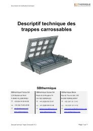 Descriptif technique Trappes Carrossables temporaire - SBThermique