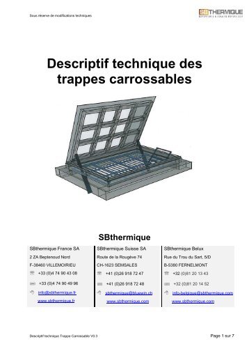 Descriptif technique Trappes Carrossables temporaire - SBThermique