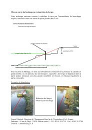 Technique de fascinage pour réhabiliter les berges des