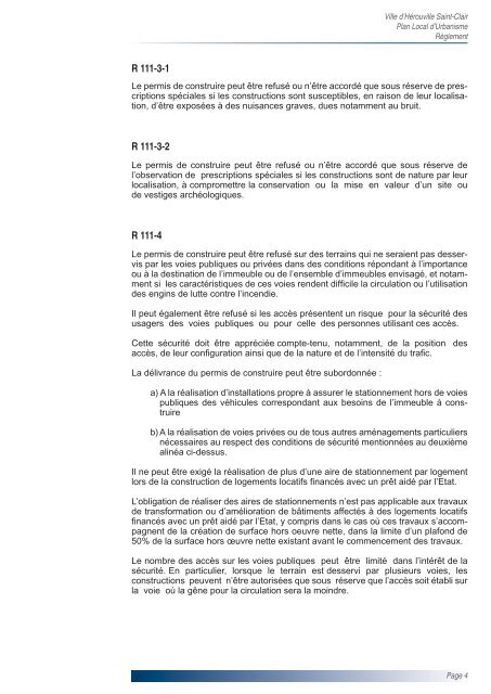 Règlement PLU - Hérouville Saint-Clair