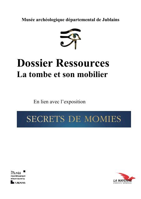 dossier pédagogique la tombe et son mobilier - Musée ...