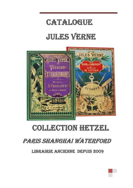 Catalogue Jules Verne Collection hetzel - PSW Livres Anciens