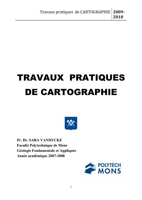 Travaux pratiques de CARTOGRAPHIE