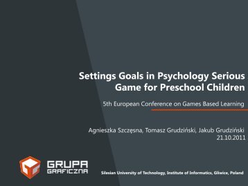 Settings Goals in a Psychology Serious Game for Preschool Children