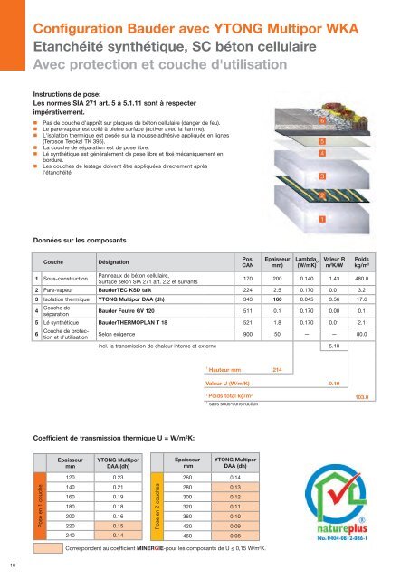 Brochure Systèmes de toitures plates - Ytong