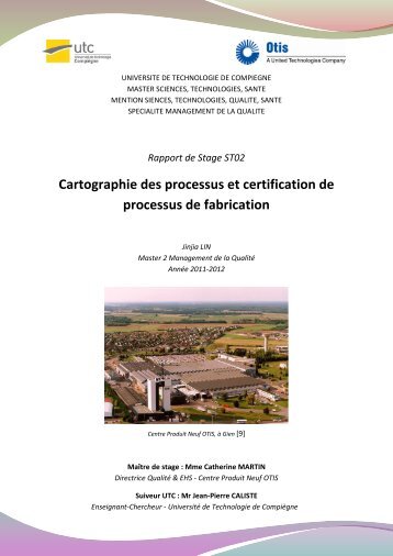 Cartographie des processus et certification de processus de ... - UTC