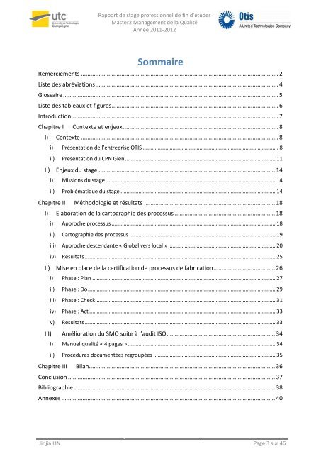 Cartographie des processus et certification de processus de ... - UTC