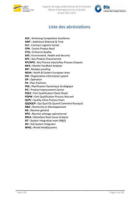 Cartographie des processus et certification de processus de ... - UTC